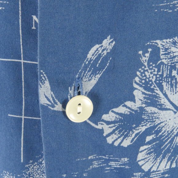 Retro Howie Hawaiian Shirt - Chart Hawaiian Islands Theme - Men's Large - Picture 6 of 11